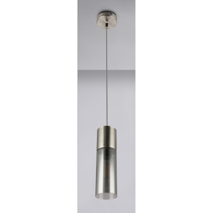 Globo - Κρεμαστό φωτιστικό οροφής 1xE27/25W/230V διάμετρος 10,5 cm ματ χρώμιο