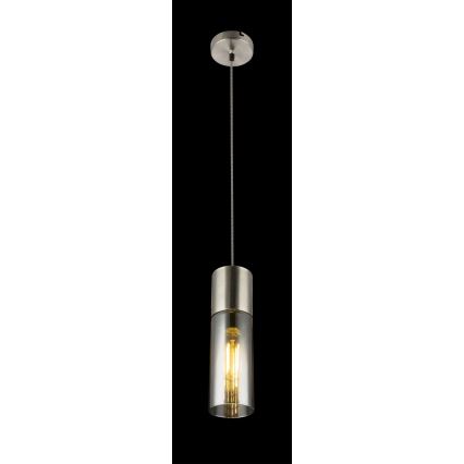Globo - Κρεμαστό φωτιστικό οροφής 1xE27/25W/230V διάμετρος 10,5 cm ματ χρώμιο
