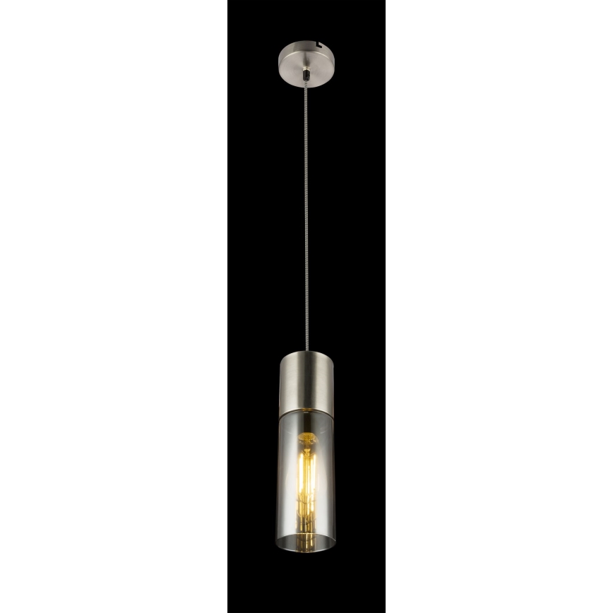 Globo - Κρεμαστό φωτιστικό οροφής 1xE27/25W/230V διάμετρος 10,5 cm ματ χρώμιο