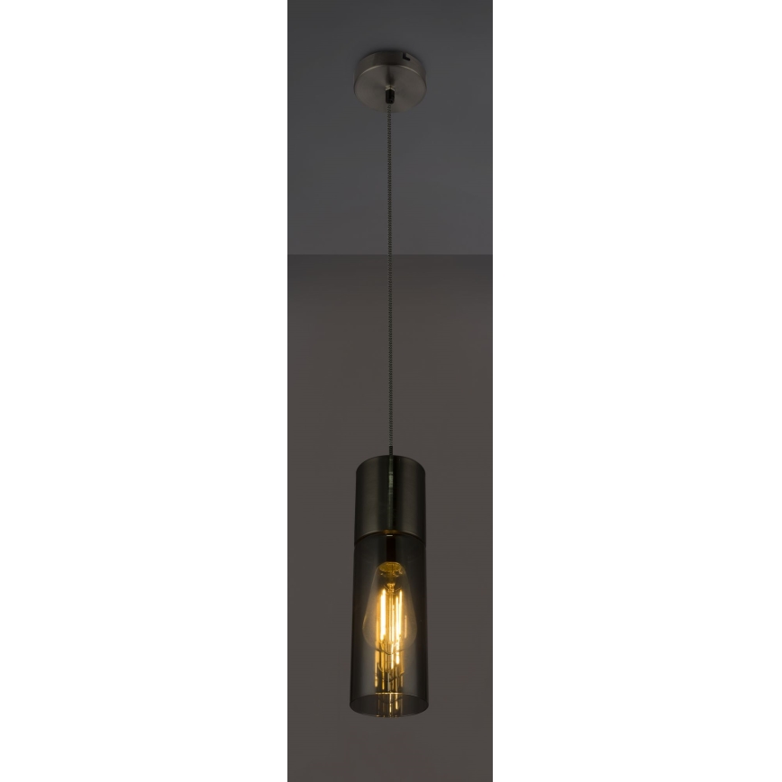 Globo - Κρεμαστό φωτιστικό οροφής 1xE27/25W/230V διάμετρος 10,5 cm ματ χρώμιο