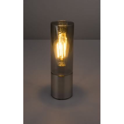 Globo - Επιτραπέζια λάμπα αφής 1xE27/25W/230V διάμετρος 9 cm ματ χρώμιο