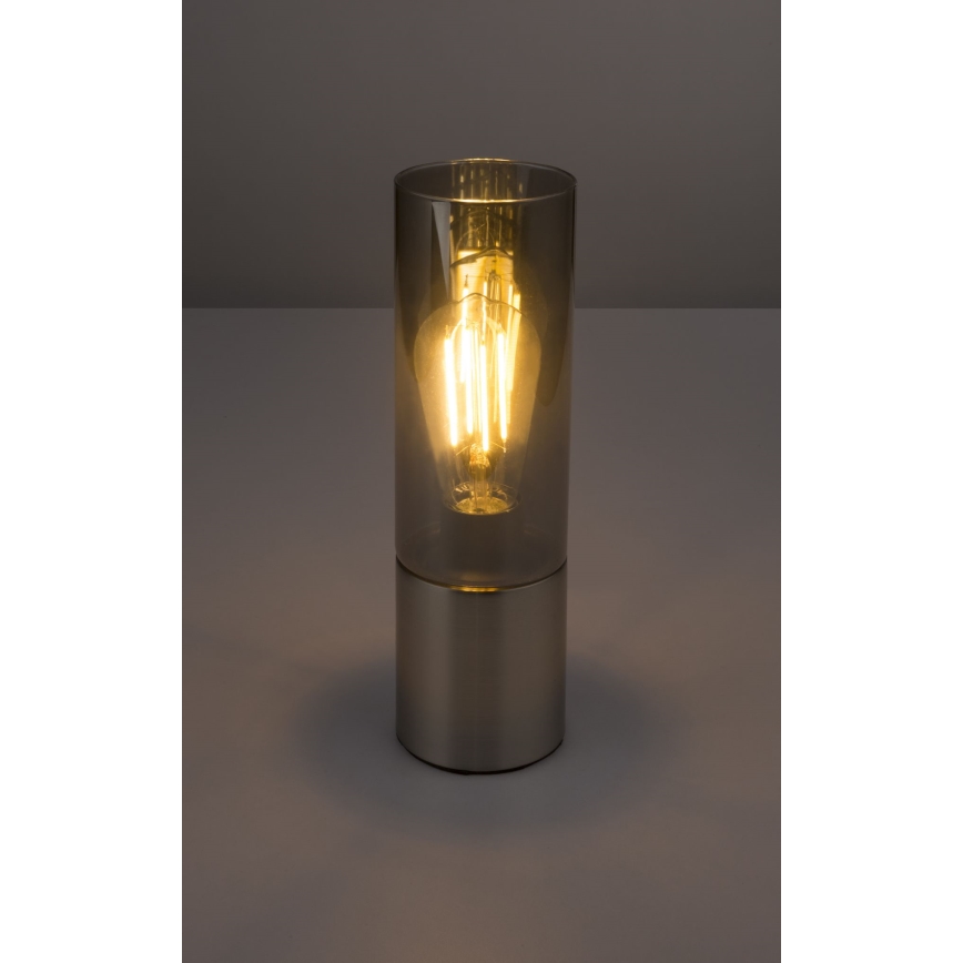 Globo - Επιτραπέζια λάμπα αφής 1xE27/25W/230V διάμετρος 9 cm ματ χρώμιο