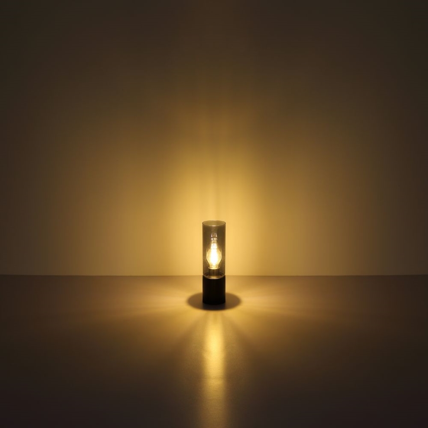 Globo - Επιτραπέζιο φωτιστικό αφής 1xE27/25W/230V διάμ. 9 εκ. μαύρο