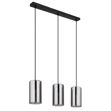 Globo - Κρεμαστό φωτιστικό οροφής 3xE14/25W/230V μαύρο