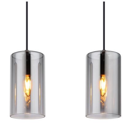Globo - Κρεμαστό φωτιστικό οροφής 3xE14/25W/230V μαύρο