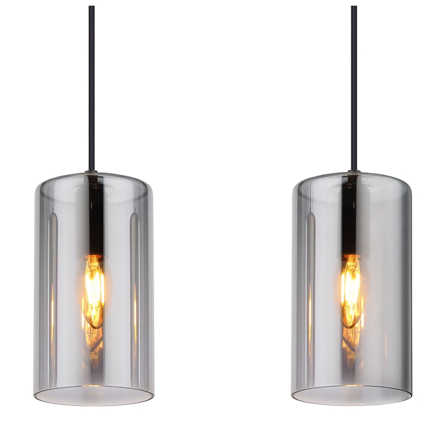 Globo - Κρεμαστό φωτιστικό οροφής 3xE14/25W/230V μαύρο