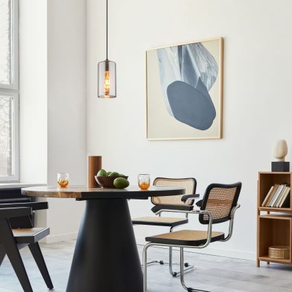 Globo - Κρεμαστό φωτιστικό οροφής 1xE27/25W/230V διάμετρος 11 cm μαύρο