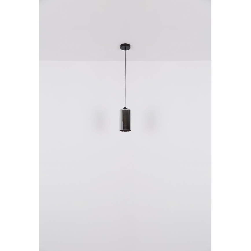 Globo - Κρεμαστό φωτιστικό οροφής 1xE27/25W/230V διάμετρος 11 cm μαύρο