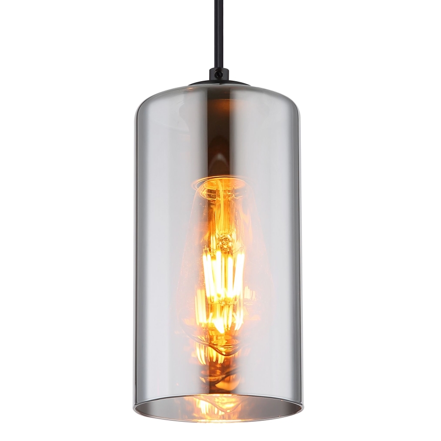 Globo - Κρεμαστό φωτιστικό οροφής 1xE27/25W/230V διάμετρος 11 cm μαύρο