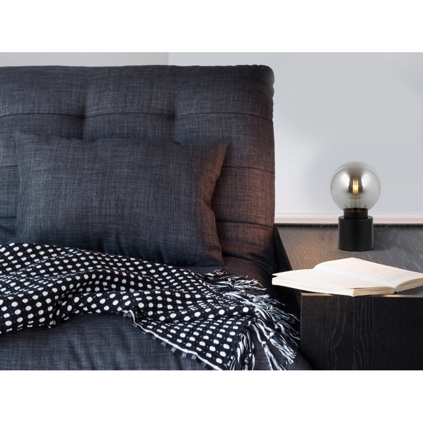 Globo - Eπιτραπέζια λάμπα 1xE14/25W/230V μαύρο