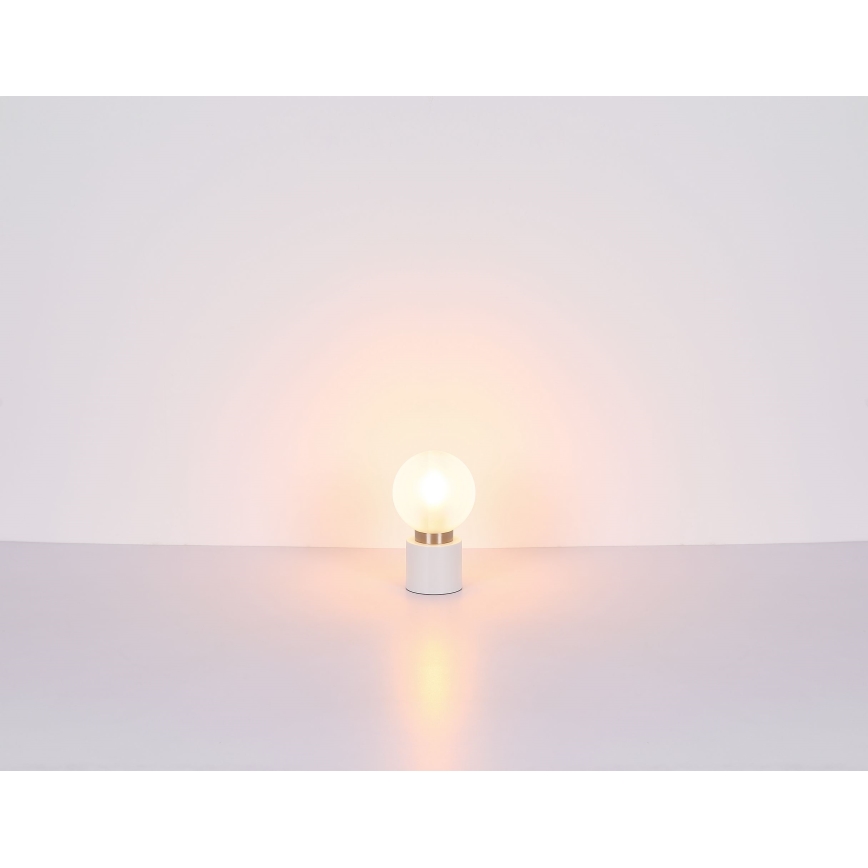 Globo - Eπιτραπέζια λάμπα 1xE14/25W/230V λευκό