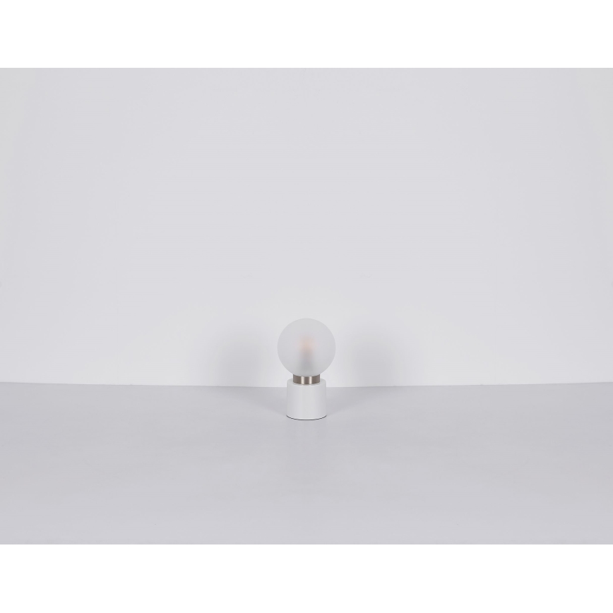 Globo - Eπιτραπέζια λάμπα 1xE14/25W/230V λευκό