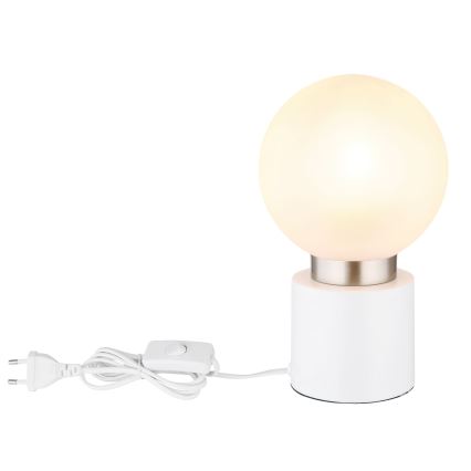 Globo - Eπιτραπέζια λάμπα 1xE14/25W/230V λευκό