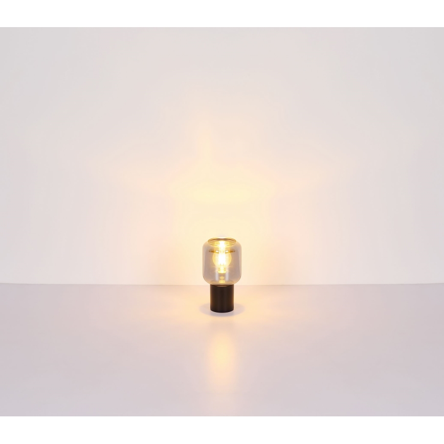 Globo - Eπιτραπέζια λάμπα 1xE27/40W/230V μαύρο