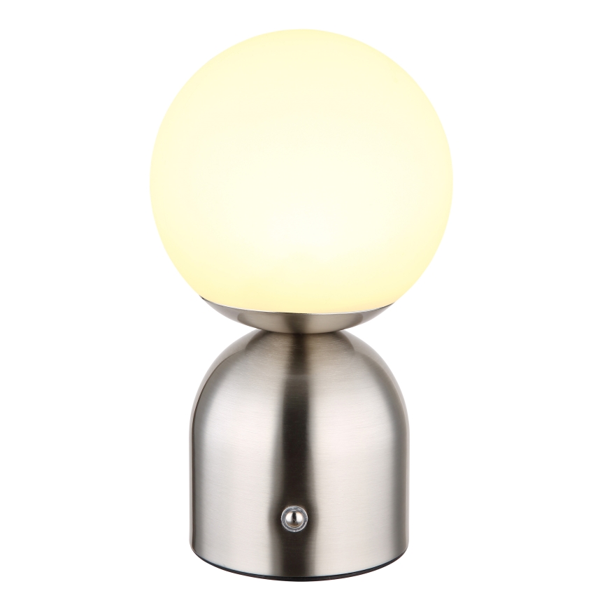Globo - Επιτραπέζια λάμπα αφής dimming LED LED/2,5W/3,7V 2700K/4000K/6500K 1800 mAh USB ματ χρώμιο