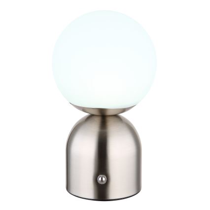 Globo - Επιτραπέζια λάμπα αφής dimming LED LED/2,5W/3,7V 2700K/4000K/6500K 1800 mAh USB ματ χρώμιο