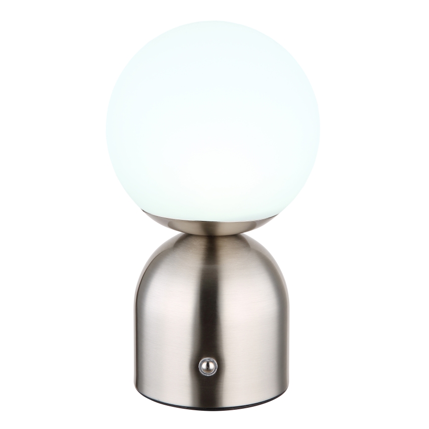Globo - Επιτραπέζια λάμπα αφής dimming LED LED/2,5W/3,7V 2700K/4000K/6500K 1800 mAh USB ματ χρώμιο