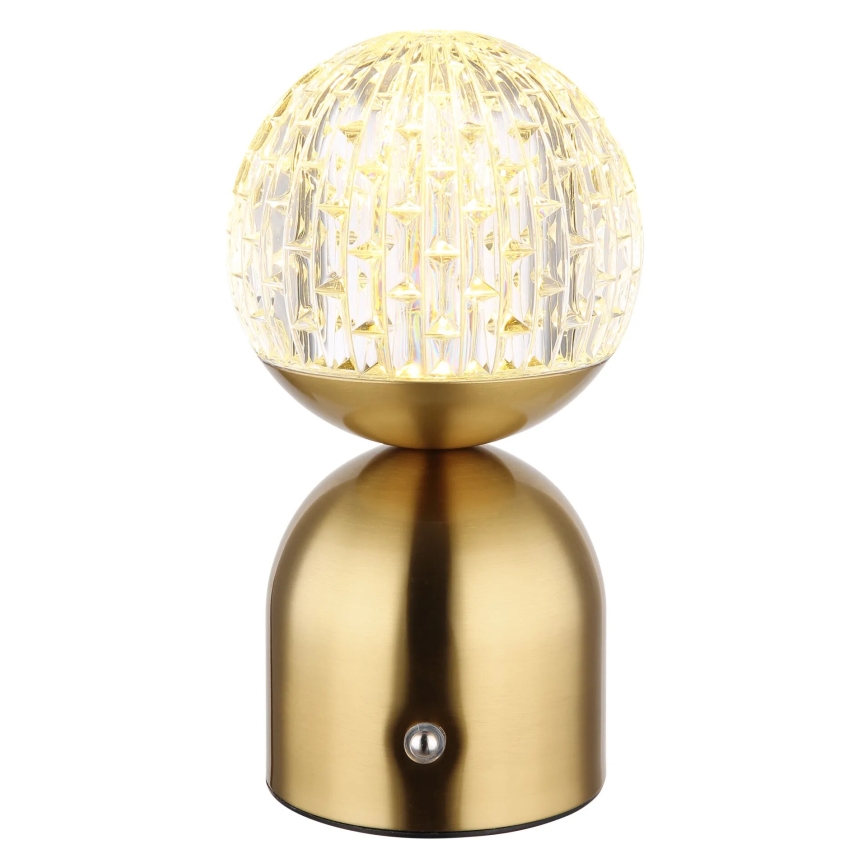 Globo - Επιτραπέζια λάμπα αφής dimming LED LED/2,5W/3,7V 2700/4000/6500K 1800 mAh USB ορείχαλκος