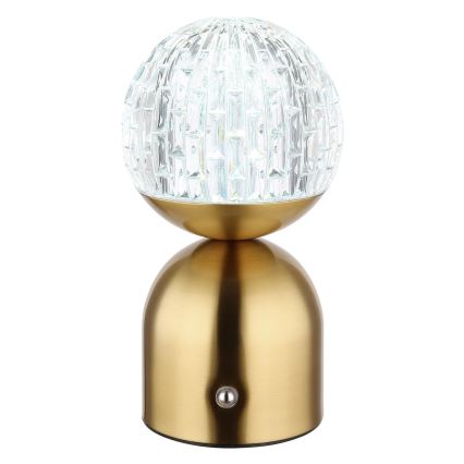 Globo - Επιτραπέζια λάμπα αφής dimming LED LED/2,5W/3,7V 2700/4000/6500K 1800 mAh USB ορείχαλκος