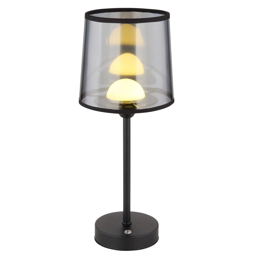 Globo - LED Dimmable επαναφορτιζόμενο επιτραπέζιο φωτιστικό αφής LED/2,5W/3,7V 2700/4000/6500K 1800 mAh μαύρο