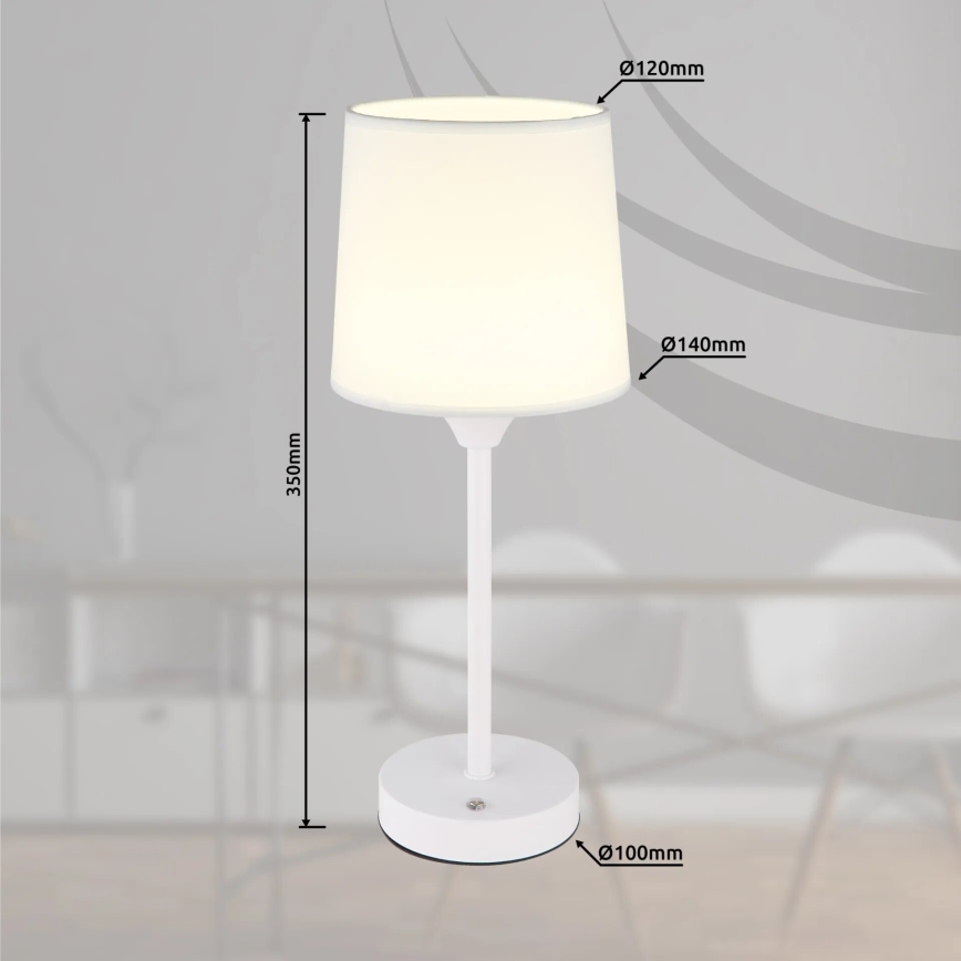 Globo - LED Dimmable επαναφορτιζόμενο επιτραπέζιο φωτιστικό αφής LED/2,5W/3,7V 2700/4000/6500K 1800 mAh λευκό