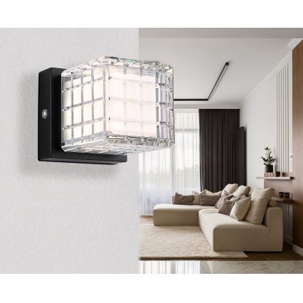 Globo - Ρυθμιζόμενο LED επιτραπέζιο φωτιστικό αφής LED/2,5W/3,7V 2700K/4000K/6500K 1800 mAh USB μαύρο