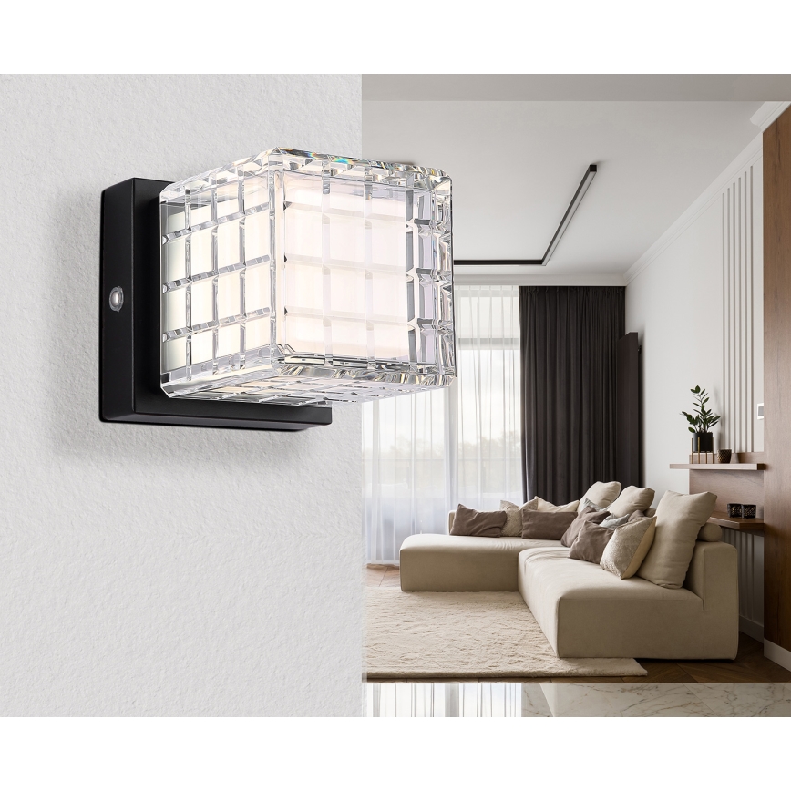 Globo - Ρυθμιζόμενο LED επιτραπέζιο φωτιστικό αφής LED/2,5W/3,7V 2700K/4000K/6500K 1800 mAh USB μαύρο