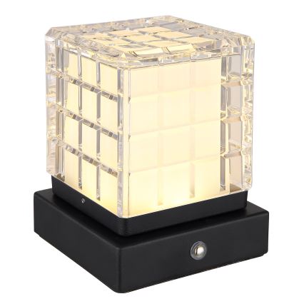 Globo - Ρυθμιζόμενο LED επιτραπέζιο φωτιστικό αφής LED/2,5W/3,7V 2700K/4000K/6500K 1800 mAh USB μαύρο