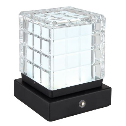 Globo - Ρυθμιζόμενο LED επιτραπέζιο φωτιστικό αφής LED/2,5W/3,7V 2700K/4000K/6500K 1800 mAh USB μαύρο