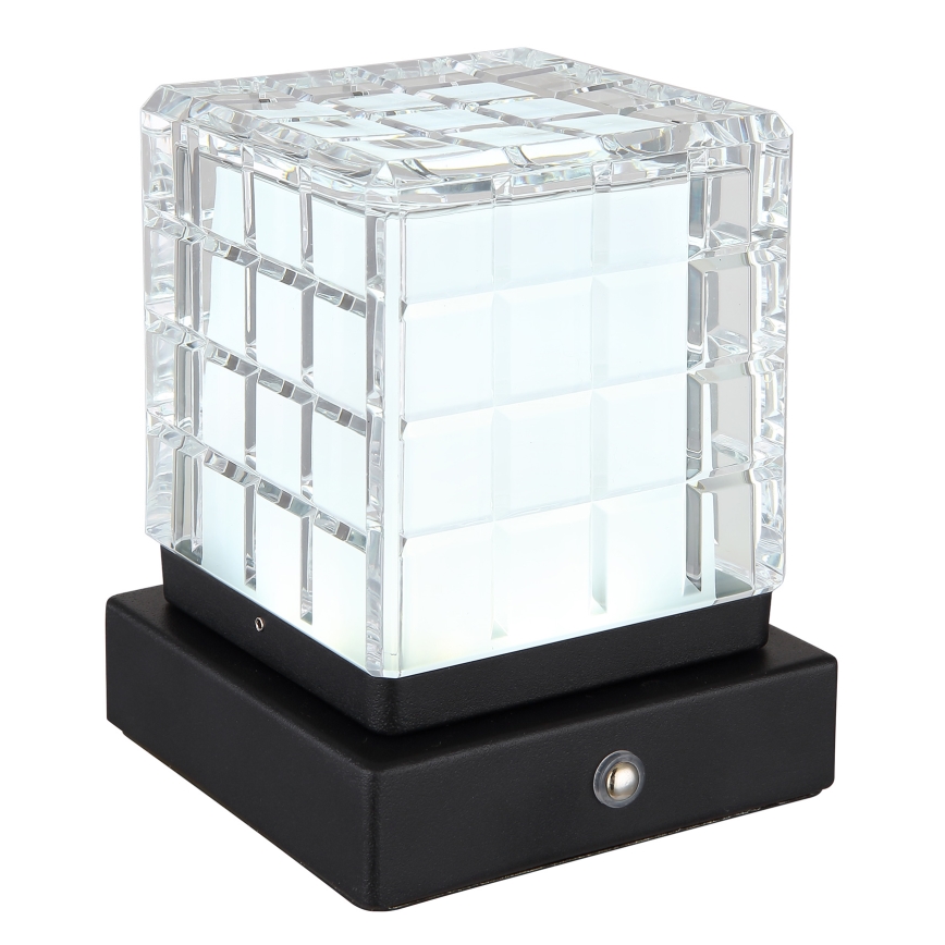 Globo - Ρυθμιζόμενο LED επιτραπέζιο φωτιστικό αφής LED/2,5W/3,7V 2700K/4000K/6500K 1800 mAh USB μαύρο