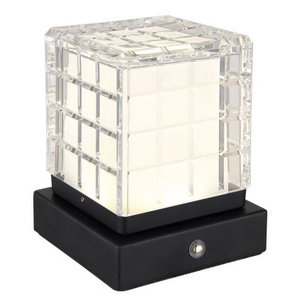 Globo - Επιτραπέζια λάμπα αφής dimming LED LED/2,5W/3,7V 2700K/4000K/6500K 1800 mAh USB μαύρο