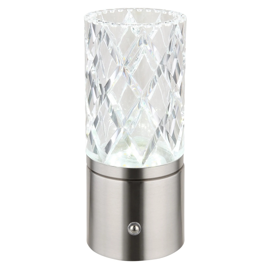 Globo - Επιτραπέζιο LED φωτιστικό αφής με ρύθμιση φωτεινότητας LED/2,5W/3,7V 2700K/4000K/6500K 1800 mAh USB ματ χρώμιο