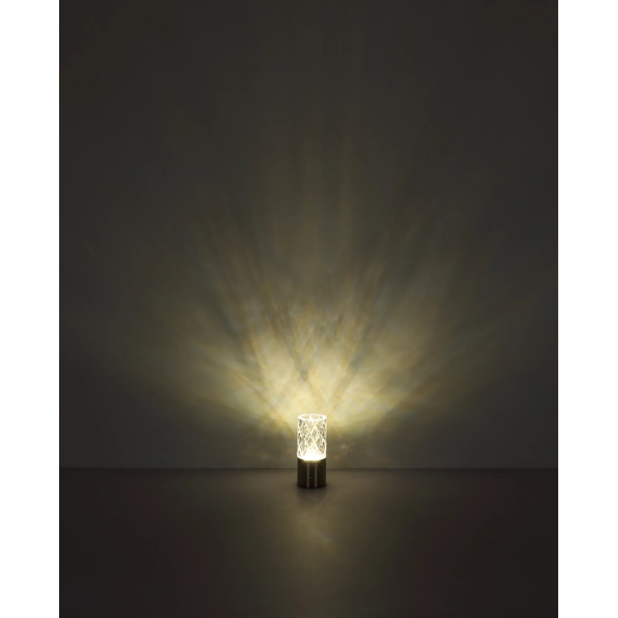 Globo - Επιτραπέζια λάμπα αφής dimming LED LED/2,5W/3,7V 2700K/4000K/6500K 1800 mAh USB ματ χρώμιο
