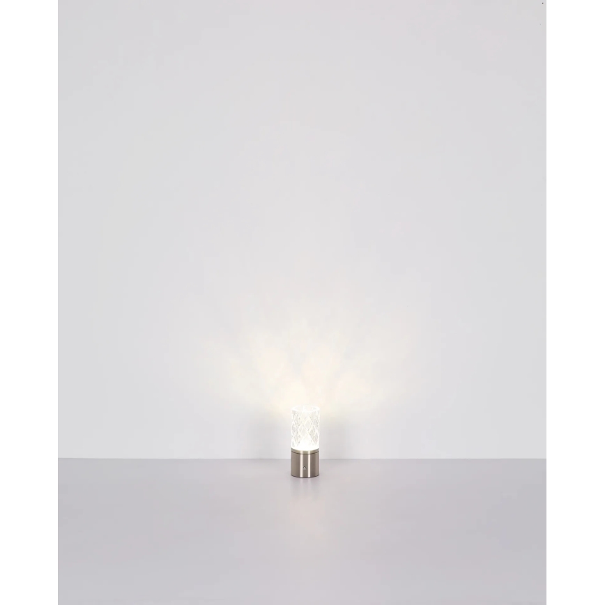 Globo - Επιτραπέζια λάμπα αφής dimming LED LED/2,5W/3,7V 2700K/4000K/6500K 1800 mAh USB ματ χρώμιο
