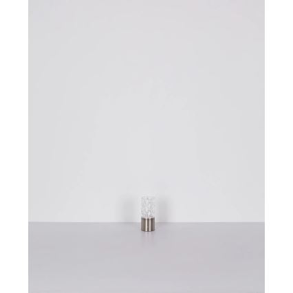Globo - Επιτραπέζια λάμπα αφής dimming LED LED/2,5W/3,7V 2700K/4000K/6500K 1800 mAh USB ματ χρώμιο