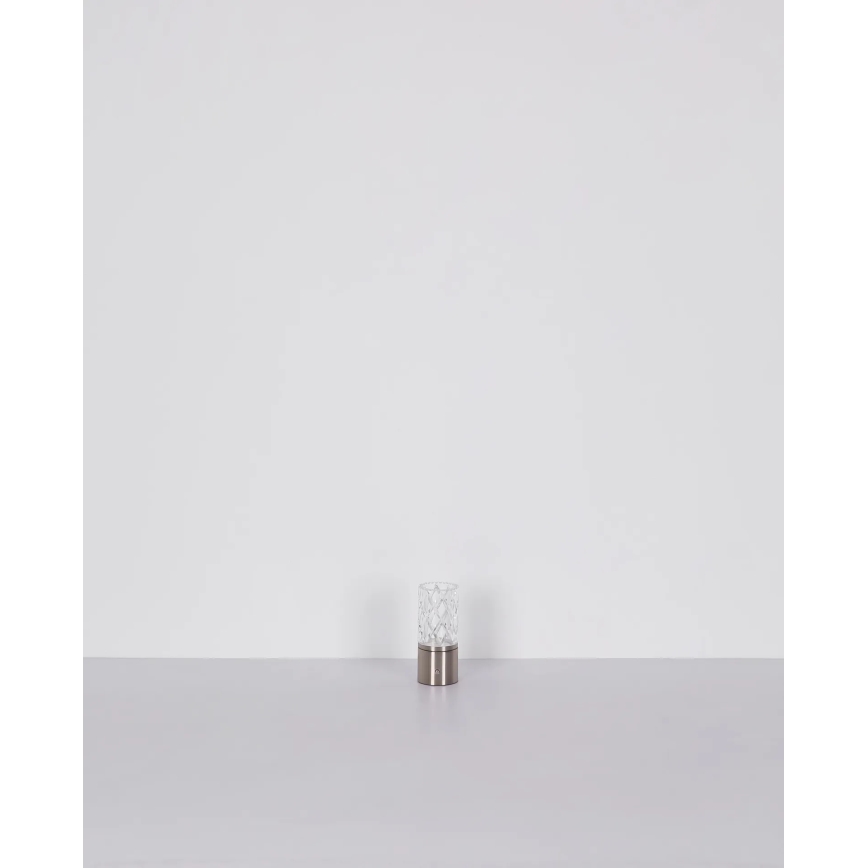 Globo - Επιτραπέζια λάμπα αφής dimming LED LED/2,5W/3,7V 2700K/4000K/6500K 1800 mAh USB ματ χρώμιο