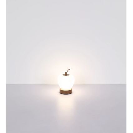 Globo - Επιτραπέζια λάμπα αφής dimming LED LED/2W/3,7V 2700K/4000K/6500K 1200 mAh USB καφέ