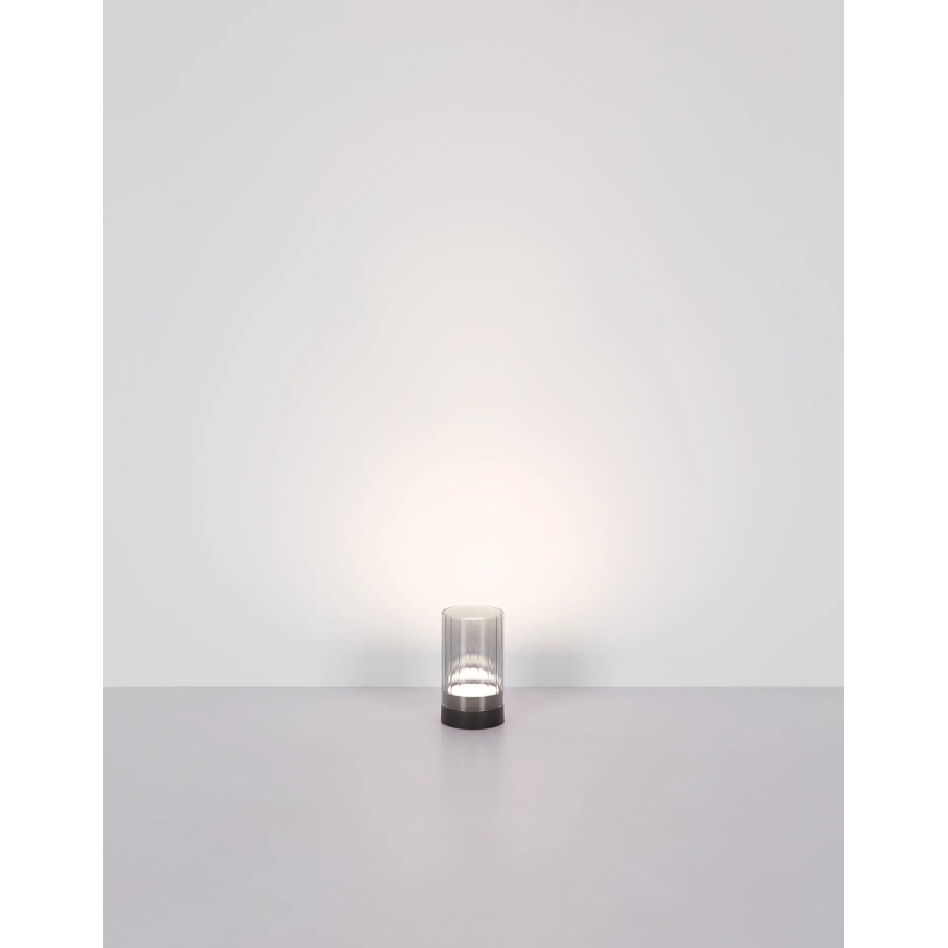 Globo - LED Εξωτερικού χώρου dimming επαναφορτιζόμενο αφής Επιτραπέζιο φωτιστικό LED/2W/3,7V 2700/4000/6500K 1200mAh IP44 γκρι