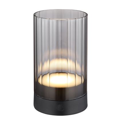 Globo - LED Εξωτερικού χώρου dimming επαναφορτιζόμενο αφής Επιτραπέζιο φωτιστικό LED/2W/3,7V 2700/4000/6500K 1200mAh IP44 γκρι