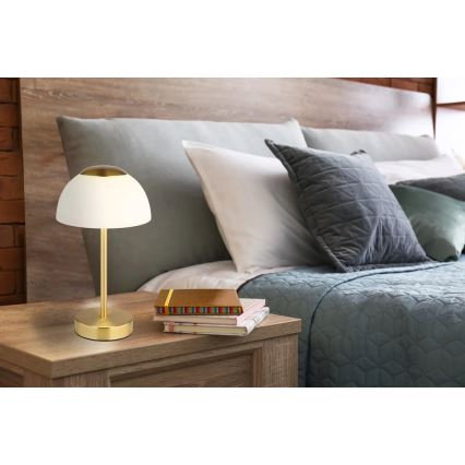 Globo - LED Dimmable επαναφορτιζόμενο επιτραπέζιο φωτιστικό	 LED/2,5W/5V 1800mAh 2700K/4000K/6500K ορείχαλκος