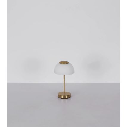 Globo - LED Dimmable επαναφορτιζόμενο επιτραπέζιο φωτιστικό	 LED/2,5W/5V 1800mAh 2700K/4000K/6500K ορείχαλκος