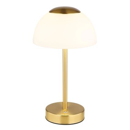 Globo - LED Dimmable επαναφορτιζόμενο επιτραπέζιο φωτιστικό	 LED/2,5W/5V 1800mAh 2700K/4000K/6500K ορείχαλκος