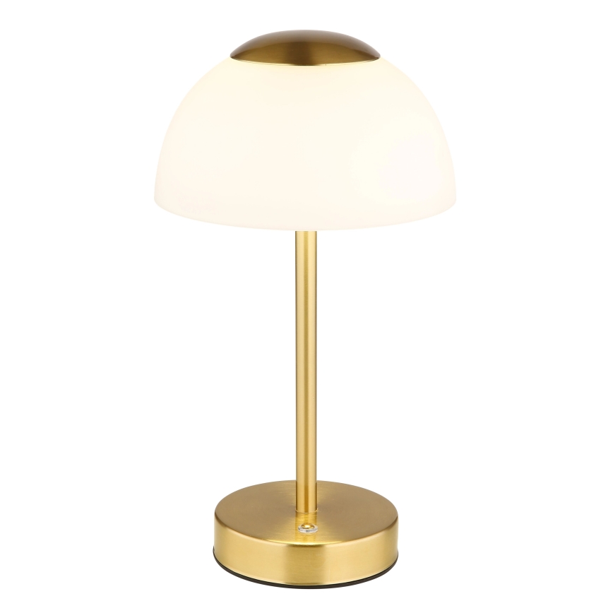Globo - LED Dimmable επαναφορτιζόμενο επιτραπέζιο φωτιστικό	 LED/2,5W/5V 1800mAh 2700K/4000K/6500K ορείχαλκος