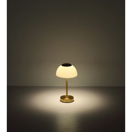 Globo - LED Ρυθμιζόμενο επαναφορτιζόμενο επιτραπέζιο φωτιστικό LED/2,5W/5V 1800 mAh 2700K/4000K/6500K μπρούτζινο