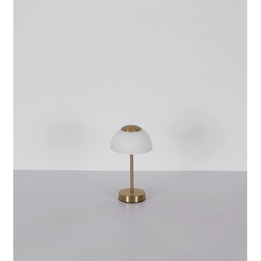 Globo - LED Ρυθμιζόμενο επαναφορτιζόμενο επιτραπέζιο φωτιστικό LED/2,5W/5V 1800 mAh 2700K/4000K/6500K μπρούτζινο