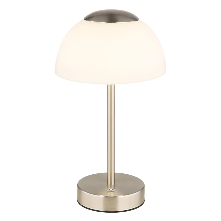 Globo - LED Dimmable επαναφορτιζόμενο επιτραπέζιο φωτιστικό	 LED/2,5W/5V 1800mAh 2700K/4000K/6500K ματ χρώμιο