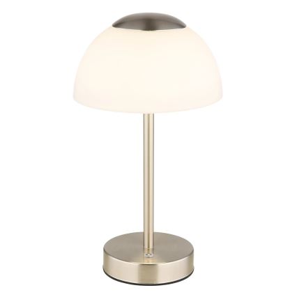 Globo - LED Dimmable επαναφορτιζόμενο επιτραπέζιο φωτιστικό	 LED/2,5W/5V 1800mAh 2700K/4000K/6500K ματ χρώμιο