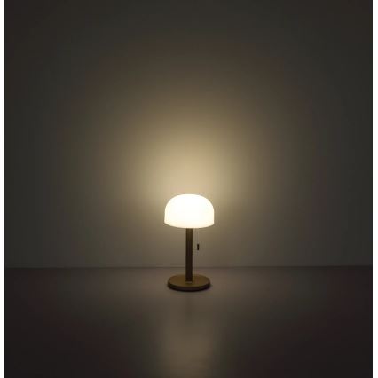 Globo - Φωτιστικό γραφείου LED επαναφορτιζόμενο LED/1,5W/3,7V 3000/4200/6000K 1800mAh καφέ