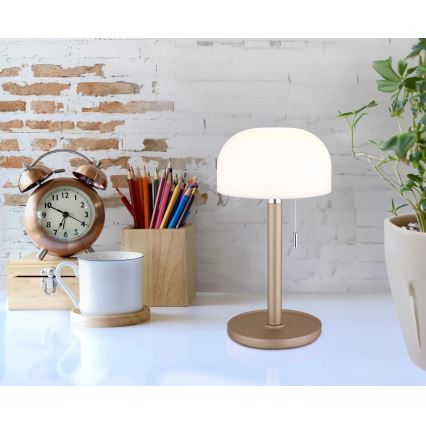 Globo - Φωτιστικό γραφείου LED επαναφορτιζόμενο LED/1,5W/3,7V 3000/4200/6000K 1800mAh καφέ