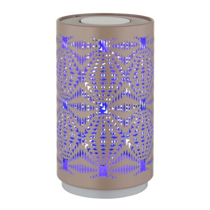 Globo - Επιτραπέζιο φωτιστικό LED RGB με επαναφορτιζόμενη μπαταρία, αφής, LED/1W/5V 500 mAh, καφέ
